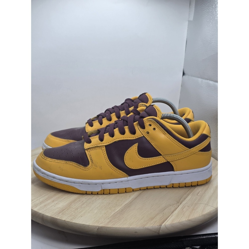 Men's Size 9 - Nike Dunk Low Retro University Gold and‎ Deep Maroon DD1391-702